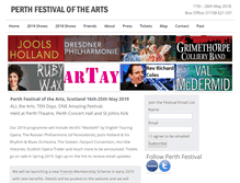 Tablet Screenshot of perthfestival.co.uk